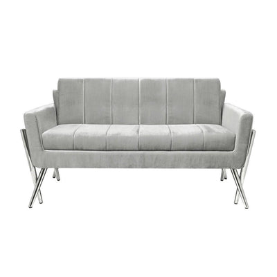 Grey Streamline Loveseat #020011