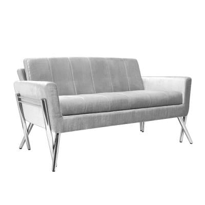 Grey Streamline Loveseat 