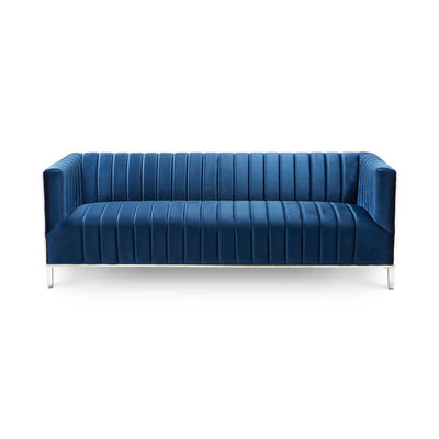 Blue Geometric Sofa 3 Seats #030007