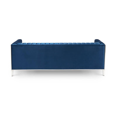 Blue Geometric Sofa 3 Seats #030007