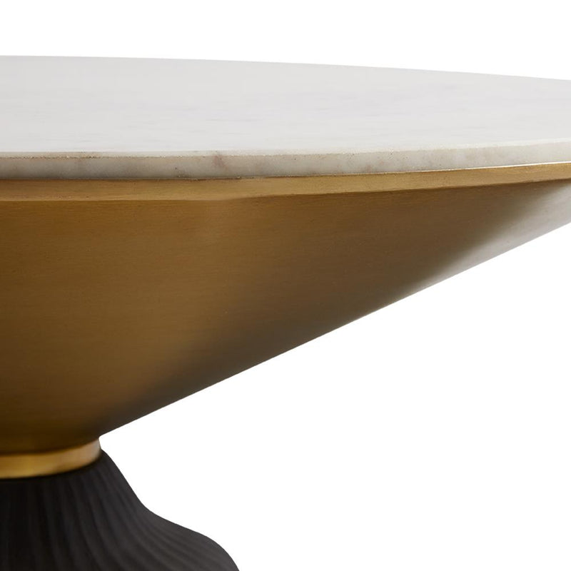 Golden Pedestal Table