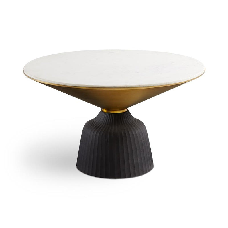 Golden Pedestal Table