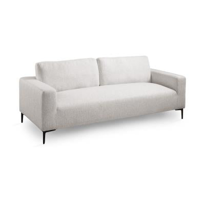 Grey Linen Plush Sofa 3 Seats