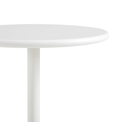 White Round Console Table #700006