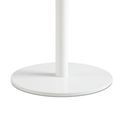 White Round Console Table #700006