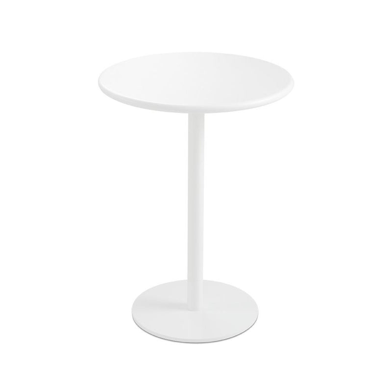 White Round Console Table 