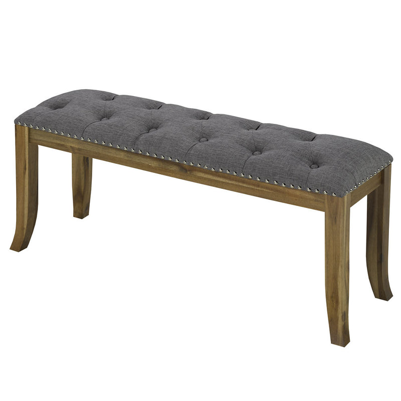 Venice Slate Fabric Bench