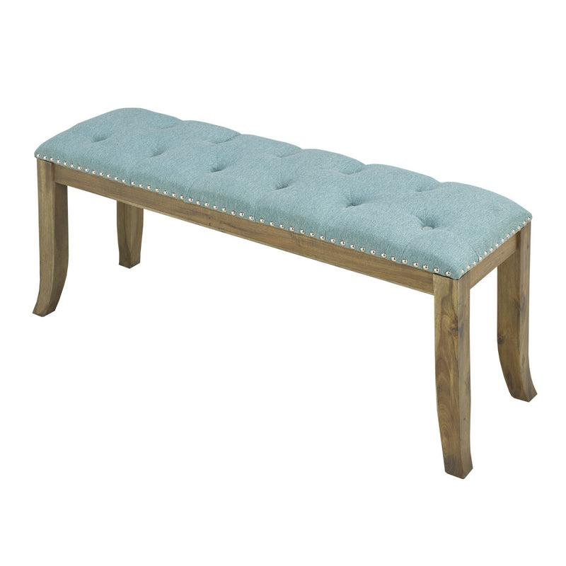 Venice Spa Blue Fabric Bench