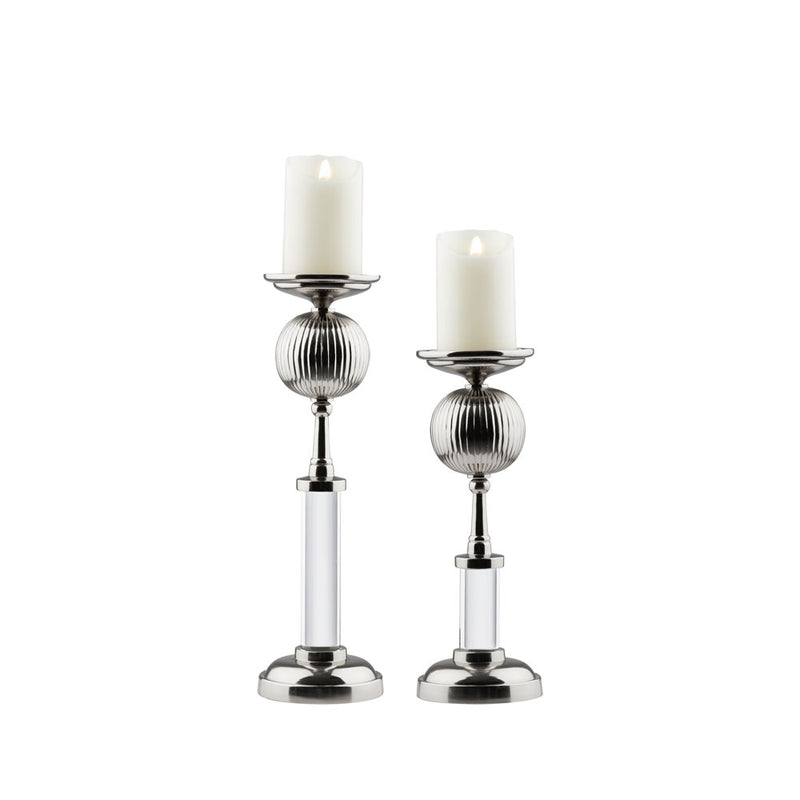 Miya Candle Holder - Silver