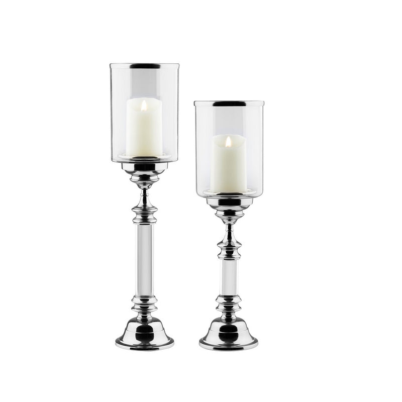 Saben Candle Holders - Silver