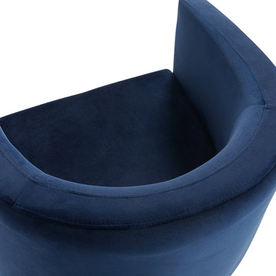 Blue Velvet Accent Chair #010021