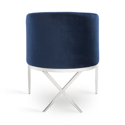 Blue Velvet Accent Chair #010021