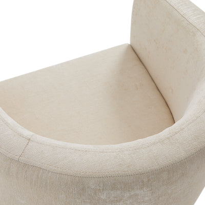 Ivory Crossback Accent Chair #010020