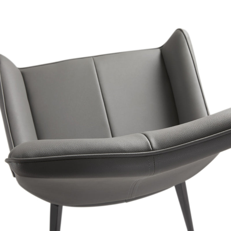 Grey Swivel Dining Chair 