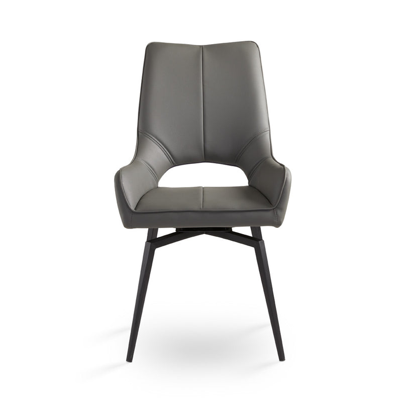 Grey Swivel Dining Chair 