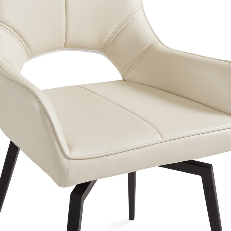 Taupe Swivel Dining Chair 