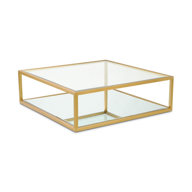 Caspian Square Coffee Table: Gold