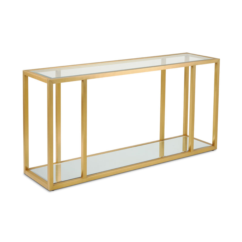 Caspian Console Table: Gold