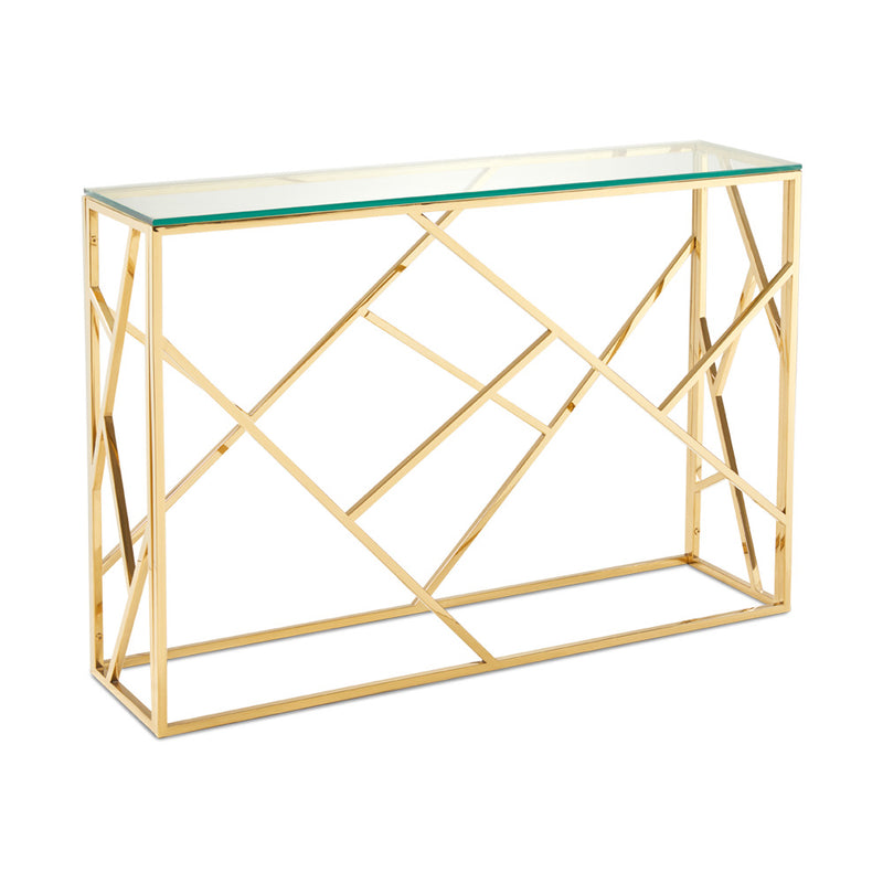 Carole Console Table: Gold