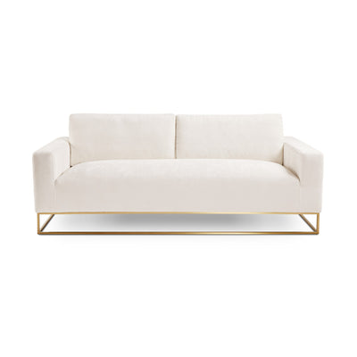 Vanilla Linen Square Base Sofa 3 Seats #030013