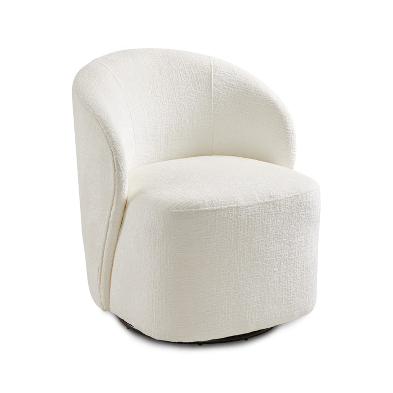 Beige Swivel Accent Chair 