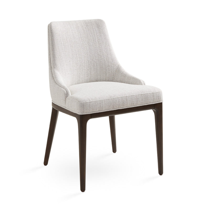 Everett Dining Chair: Grey Linen