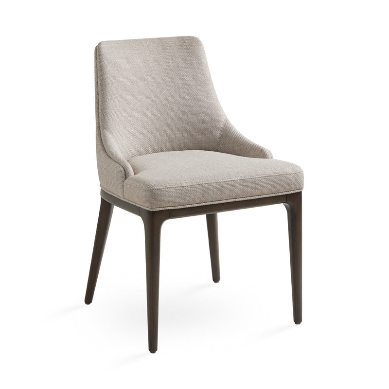 Everett Dining Chair: Taupe Linen