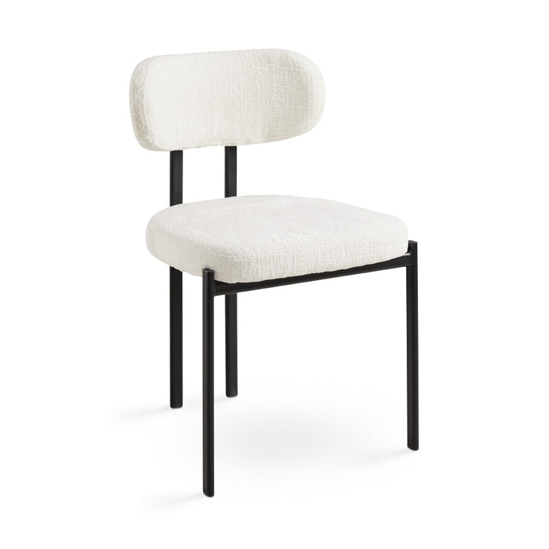 Otis Dining Chair: Cream Fabric