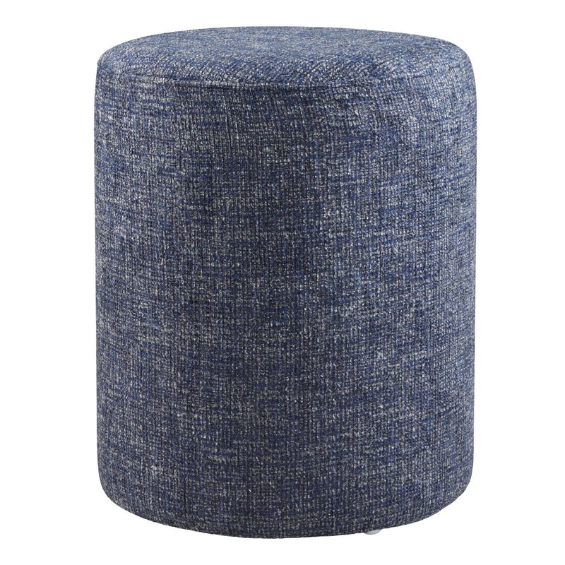 Linen Round Ottoman