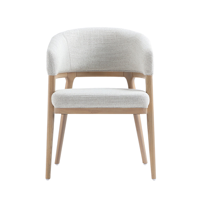 Erica Dining Chair: Grey Linen