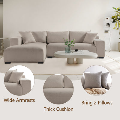 Khaki Sectional Sofa #030006