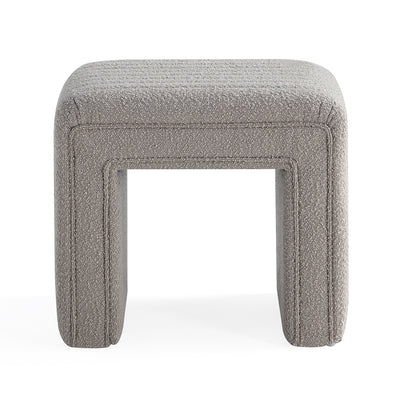 Khaki U-Shaped Boucle Ottoman #100043