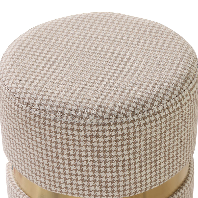 Modern Round Ottoman