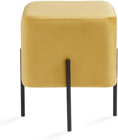 Yellow Cube-Shaped Stool #100055