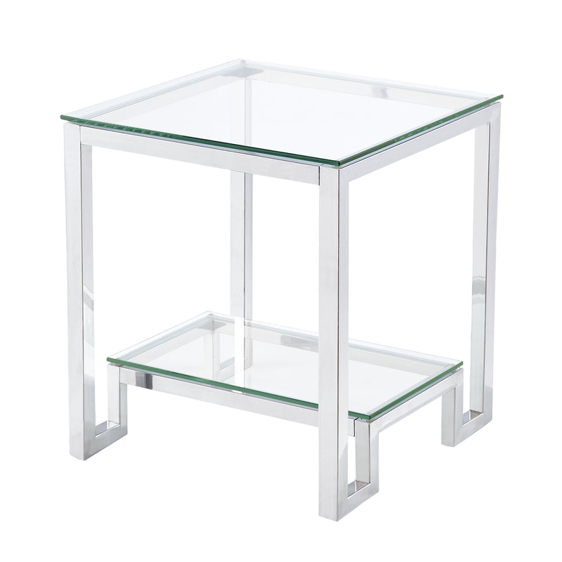 Glass End Table