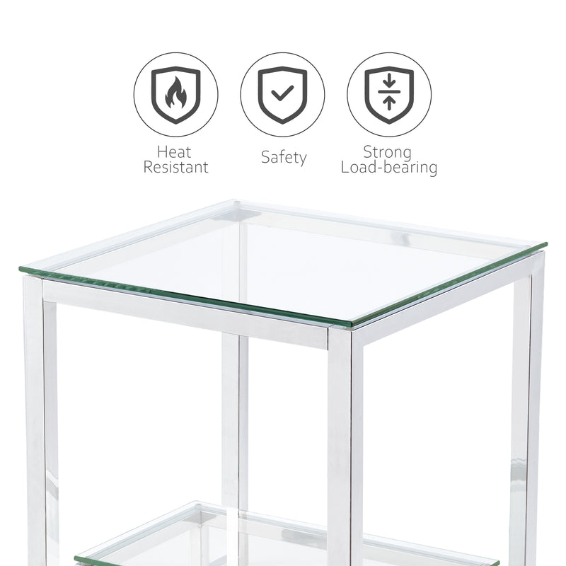 Glass End Table