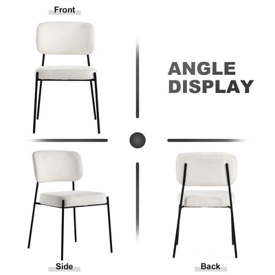 White Dining Chair*2 #130001