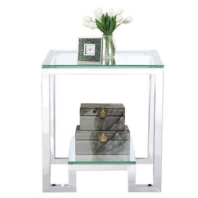 Glass End Table