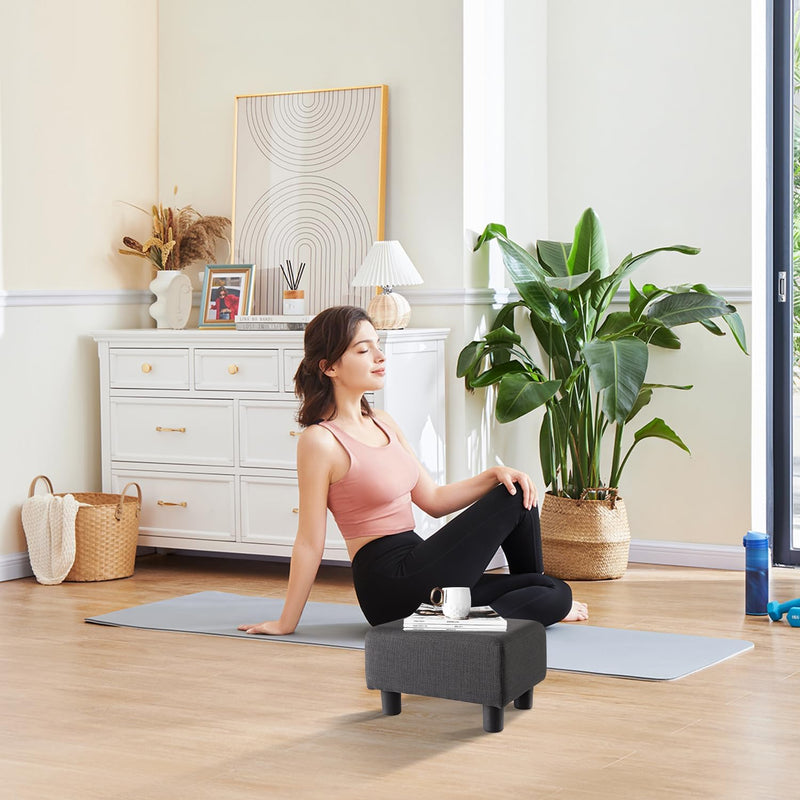 Dark Grey Foot Resting Stool 