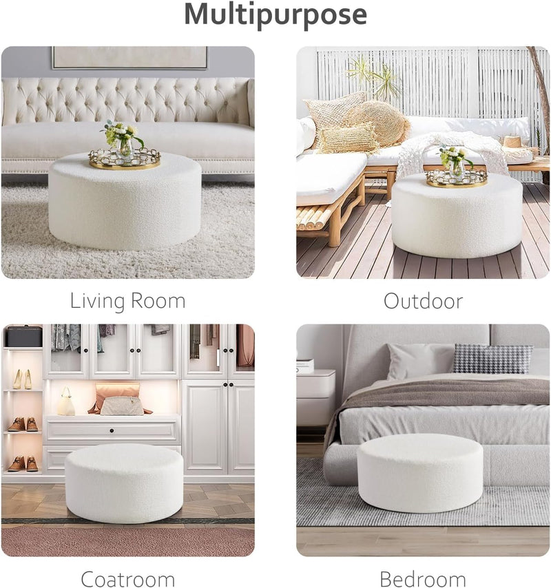 White Round Coffee Table 