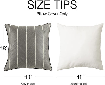 Stylish Grey Throw Pillow Covers