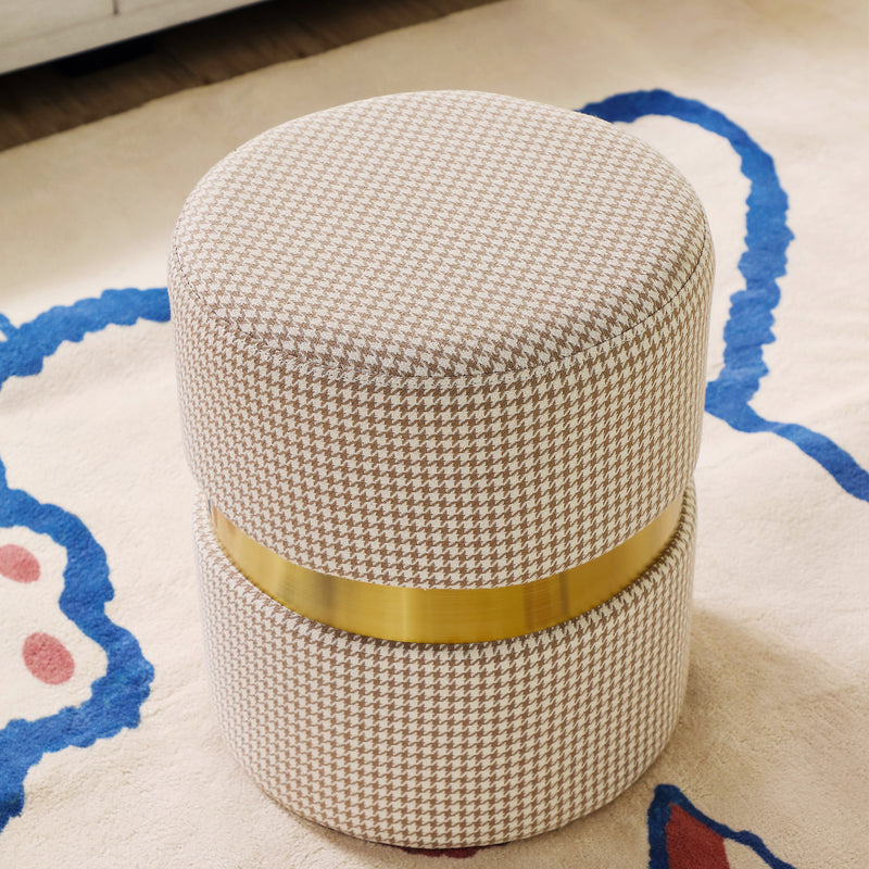 Modern Round Ottoman