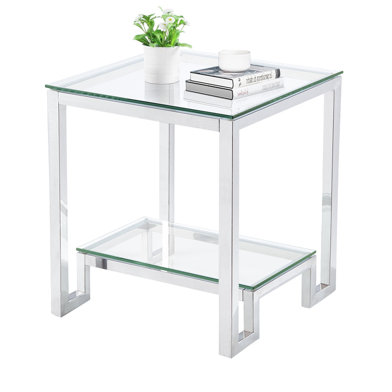 Glass End Table