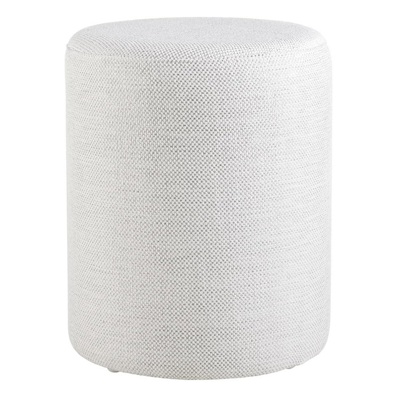 Linen Round Ottoman