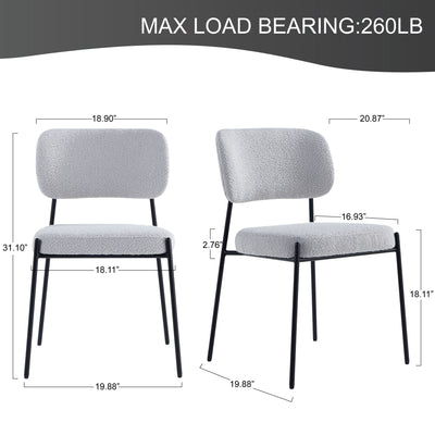 Light Grey Dining Chair*2 #130003