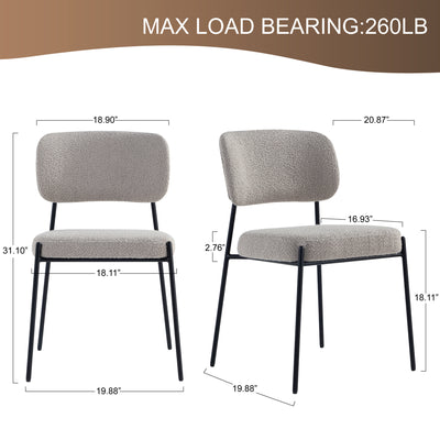 Beige Dining Chair*2 #130002