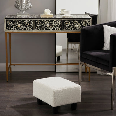 White Foot Resting Stool #100052