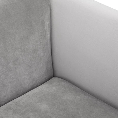 Grey Velvet Accent Chair #010028