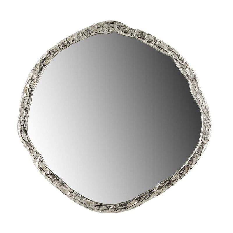 Organic Wall Mirror: Silver