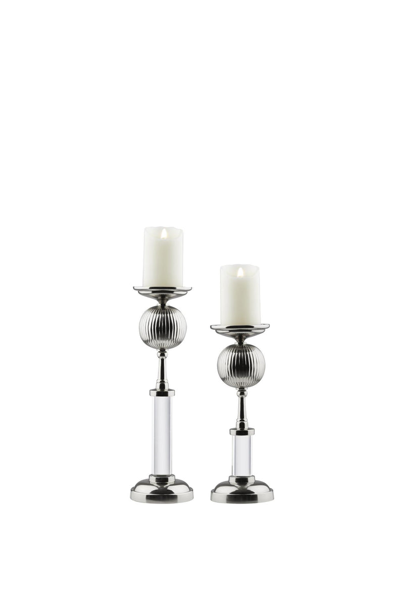 Miya Candle Holder - Silver